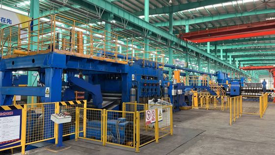 Metallspirale Schneidmaschine Stahlblechmaschine Spirale Nivellierung Schneidlinie Schneidgeschwindigkeit 15-30 m/min